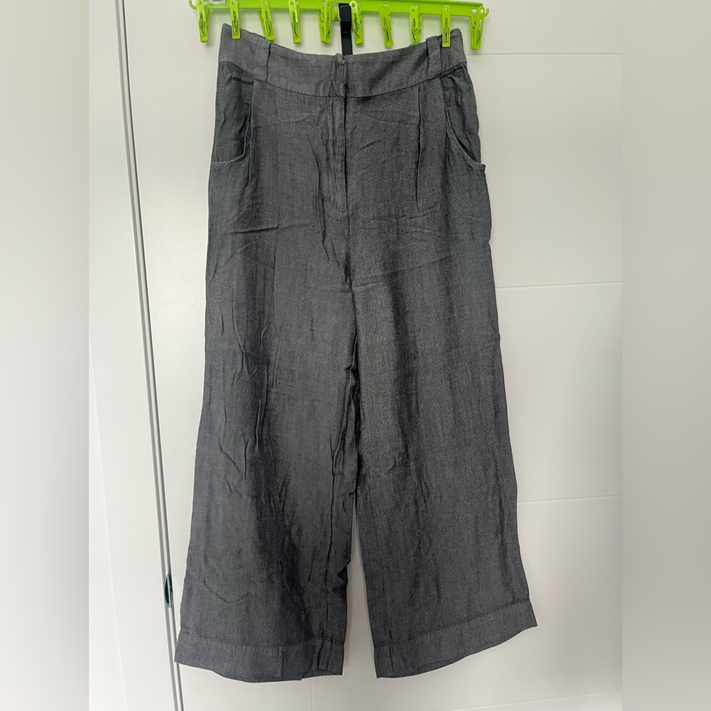 Talula Wide-Leg pants— Charcoal